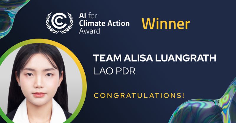 축하합니다! UNFCCC AI for Climate Action Award 2025 수상!  #AI4ClimateAction
